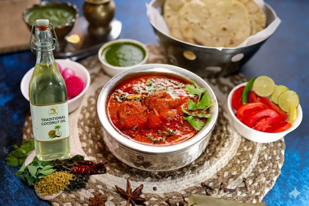 Coconut oil in south indian cooking